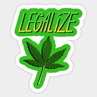 Legalize Marijuana Sticker